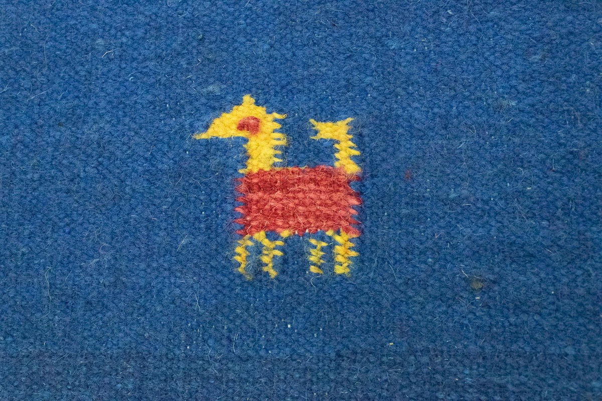 Dywan Kelim - modny - 200 x 140 cm - niebieski