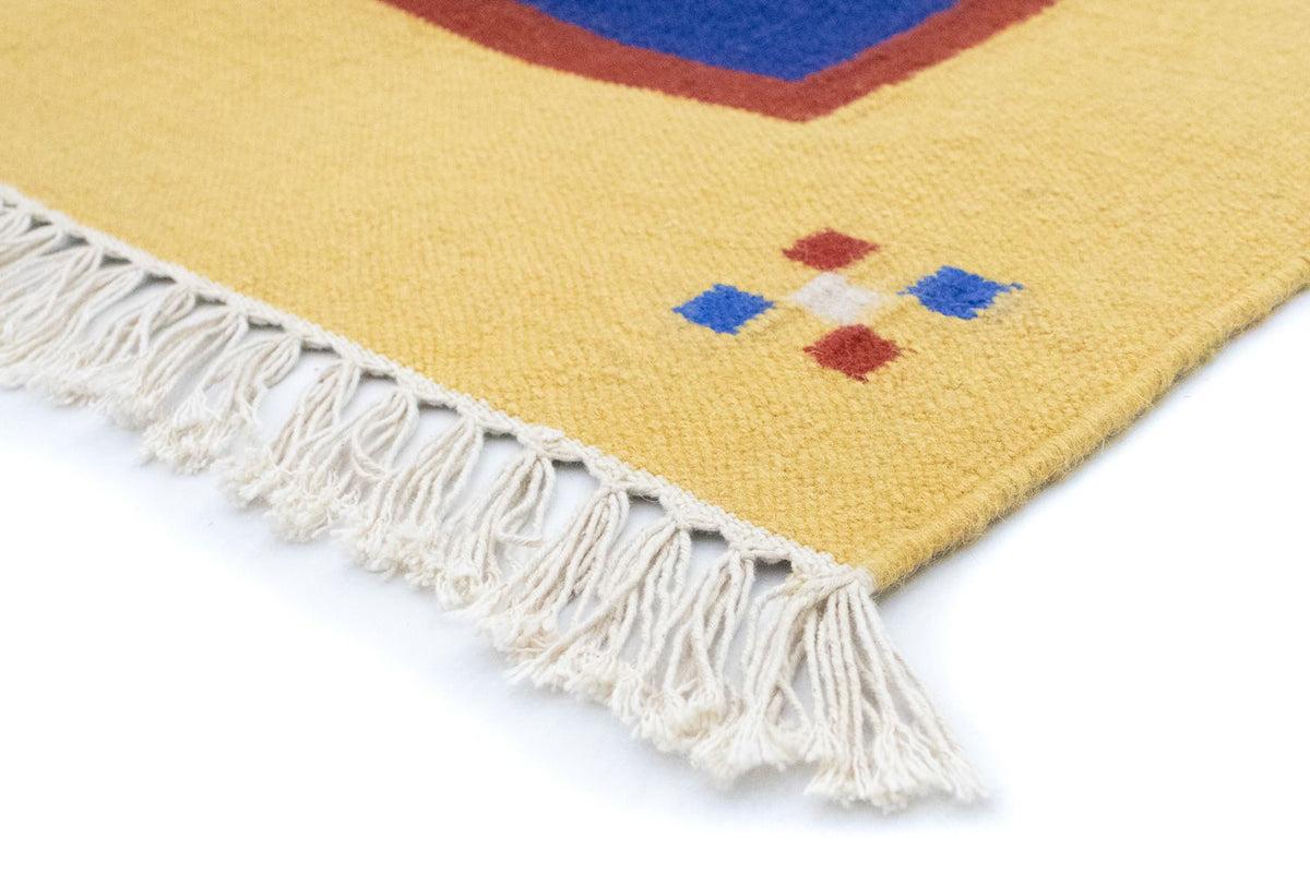 Dywan Kelim - modny - 200 x 140 cm - niebieski