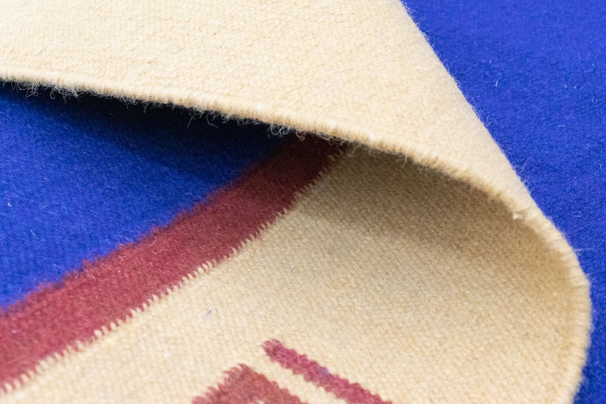 Dywan Kelim - modny - 200 x 140 cm - niebieski