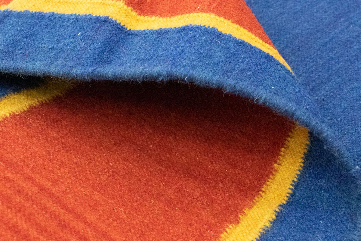 Dywan Kelim - modny - 300 x 200 cm - niebieski