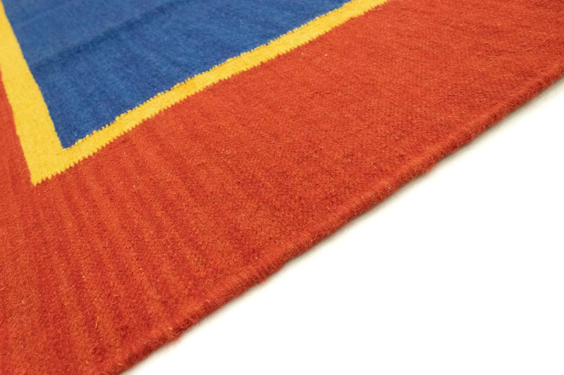 Dywan Kelim - modny - 300 x 200 cm - niebieski