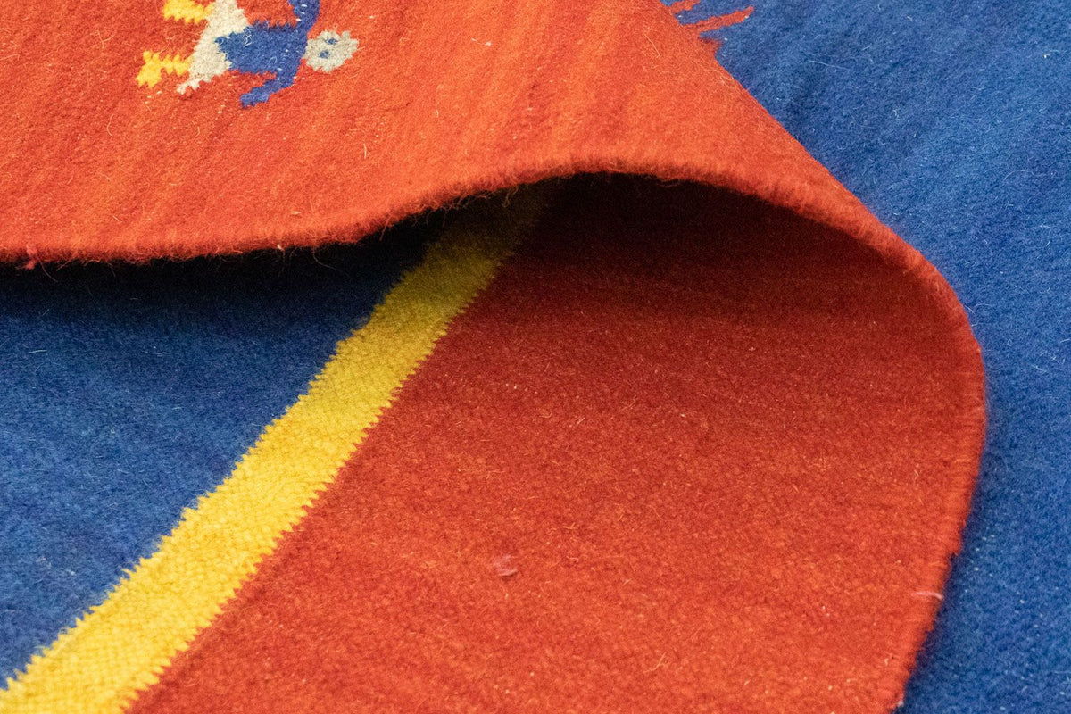 Dywan Kelim - modny - 300 x 200 cm - niebieski