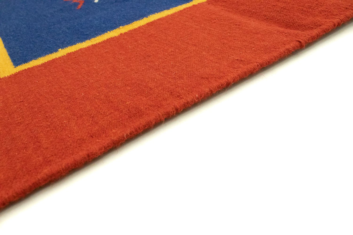 Dywan Kelim - modny - 300 x 200 cm - niebieski