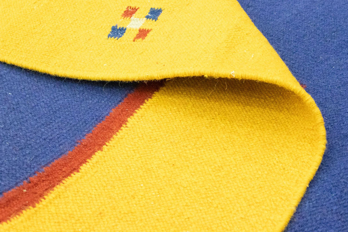 Dywan Kelim - modny - 300 x 200 cm - niebieski