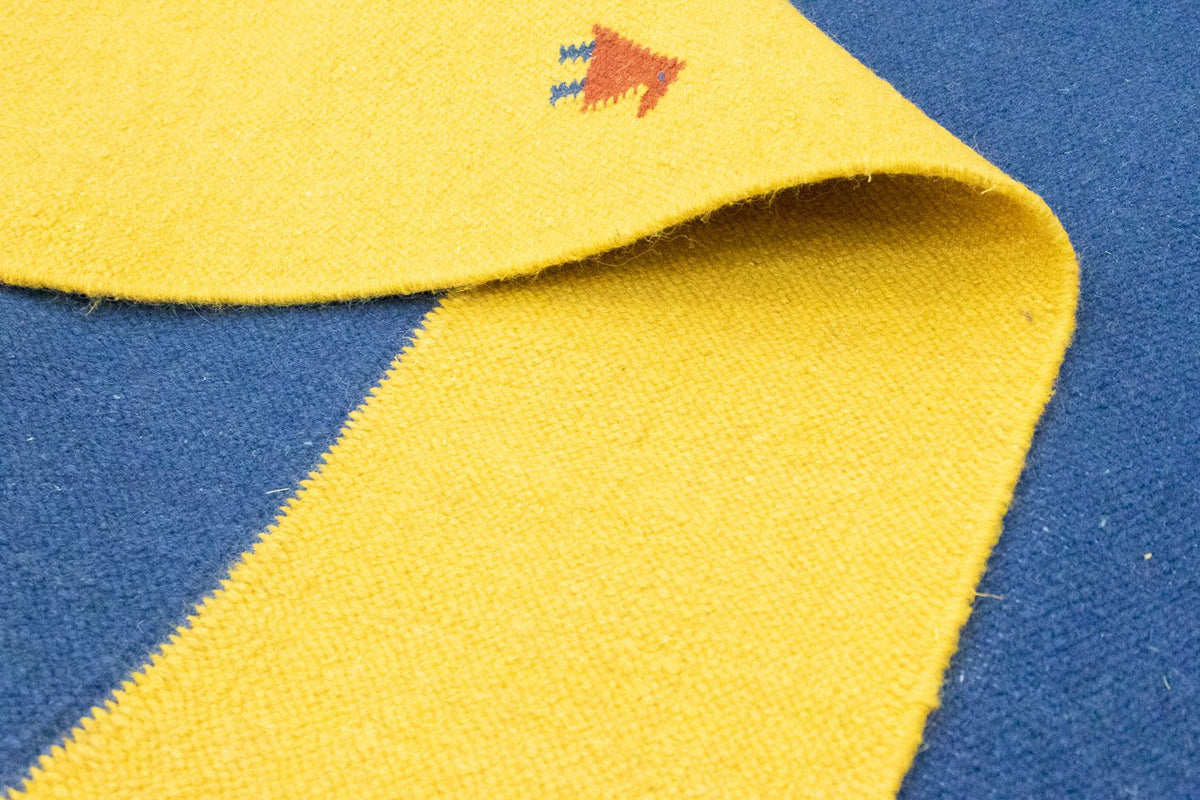 Dywan Kelim - modny - 300 x 200 cm - niebieski