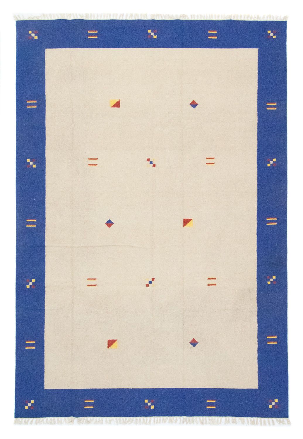 Dywan Kelim - modny - 300 x 200 cm - beżowy