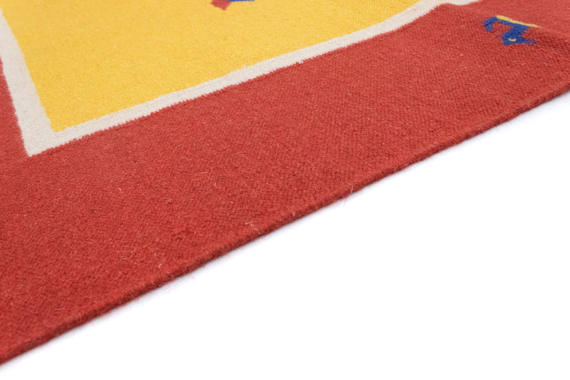 Dywan Kelim - modny - 300 x 200 cm - żółty