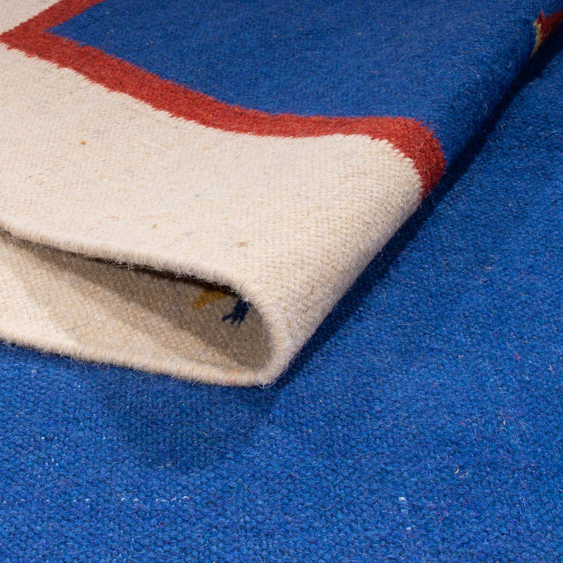 Dywan Kelim - modny - 240 x 170 cm - ciemnoniebieski