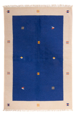 Dywan Kelim - modny - 240 x 170 cm - ciemnoniebieski