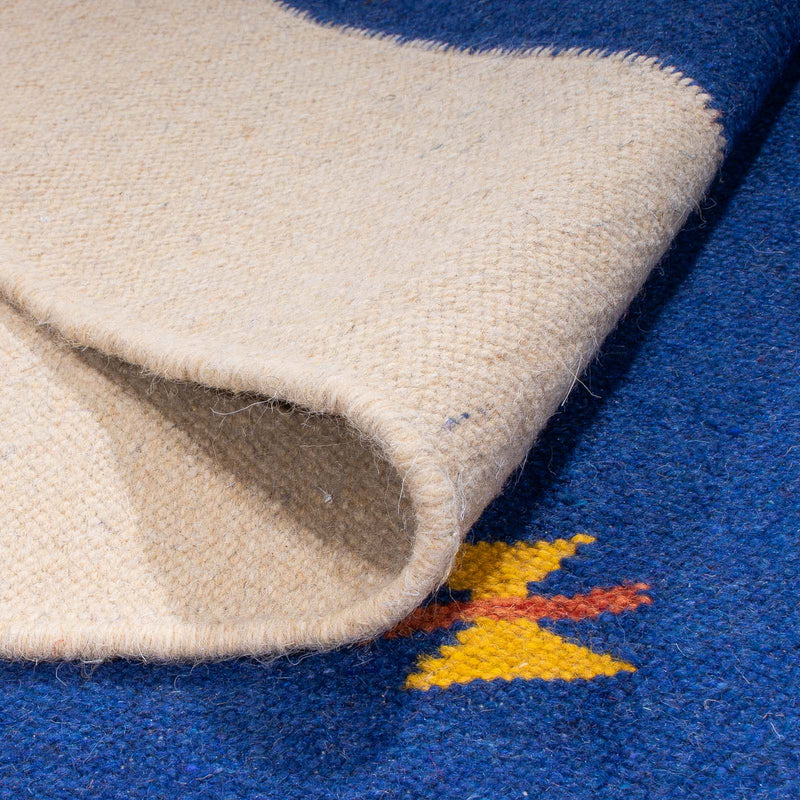 Dywan Kelim - modny - 240 x 170 cm - ciemnoniebieski