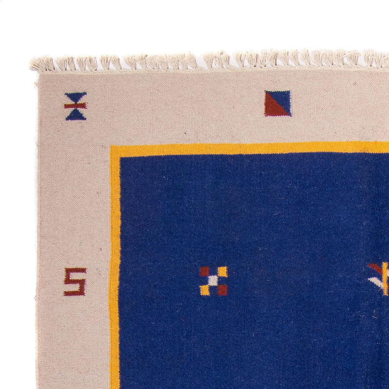 Dywan Kelim - modny - 240 x 170 cm - ciemnoniebieski