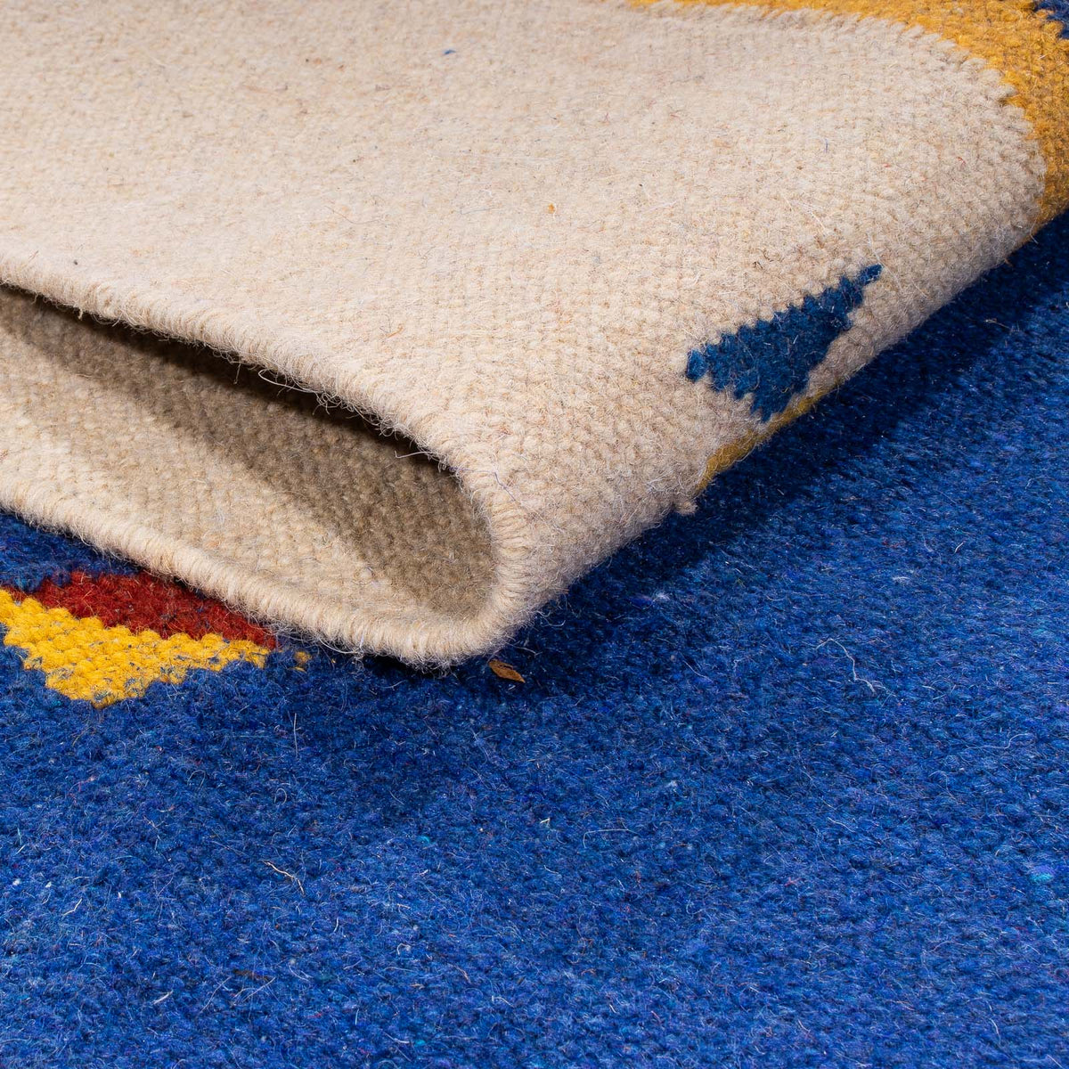 Dywan Kelim - modny - 240 x 170 cm - ciemnoniebieski