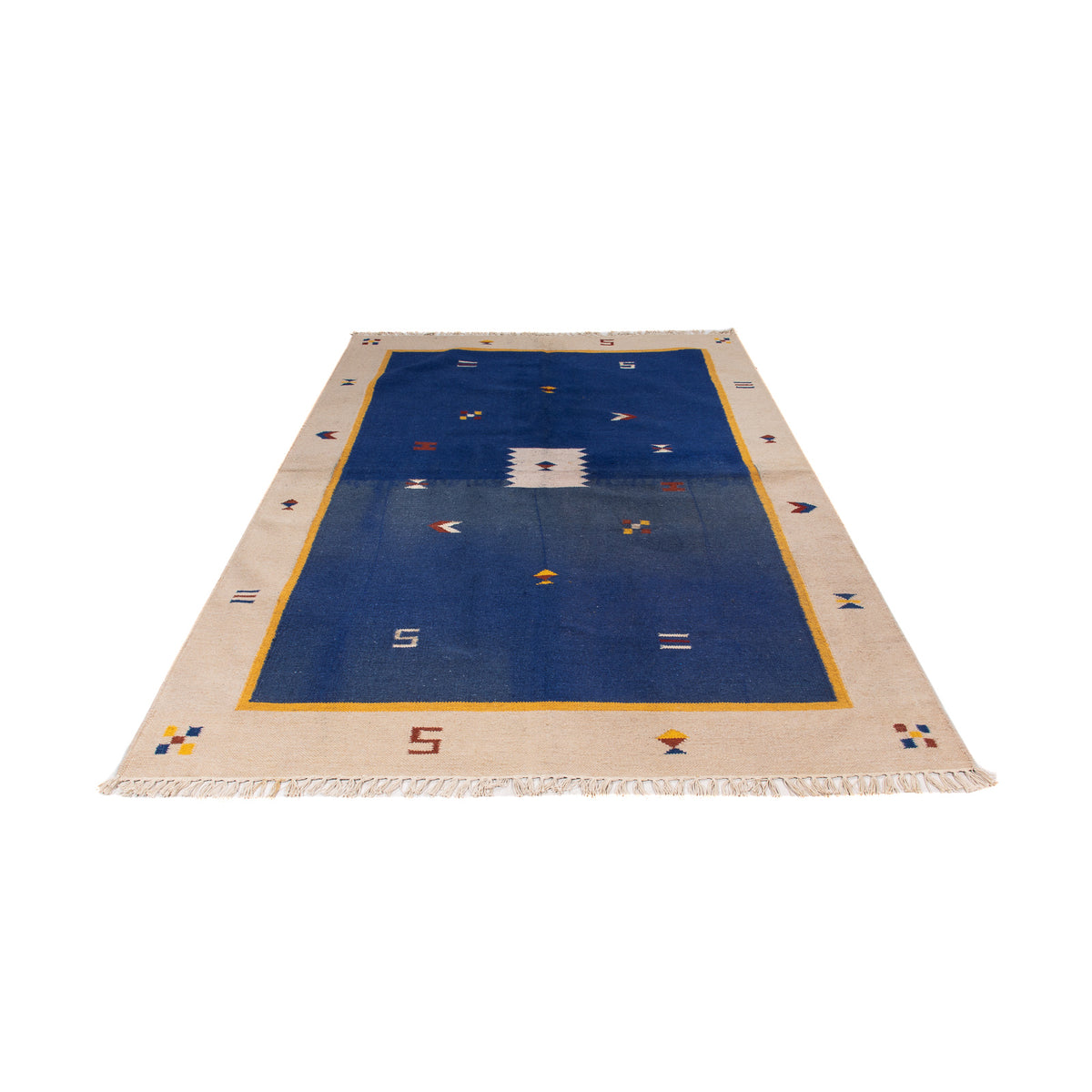 Dywan Kelim - modny - 240 x 170 cm - ciemnoniebieski