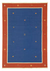 Nowoczesny kilim Dywan 200x300cm - Dywan wełniany - Prostokątny / Niebieski / 200 x 300 cm Prostokątny