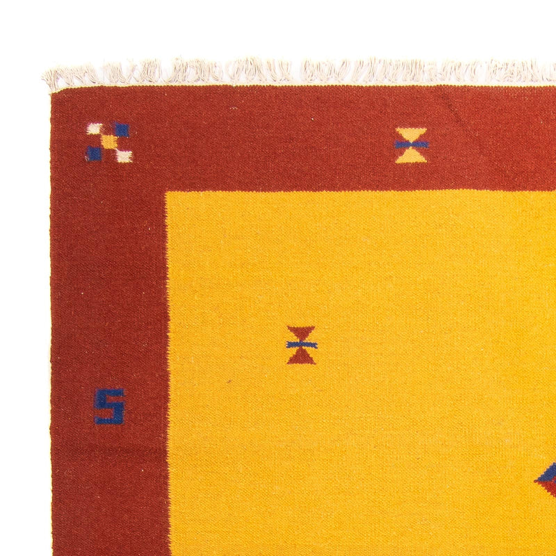 Dywan Kelim - modny - 240 x 170 cm - złoto