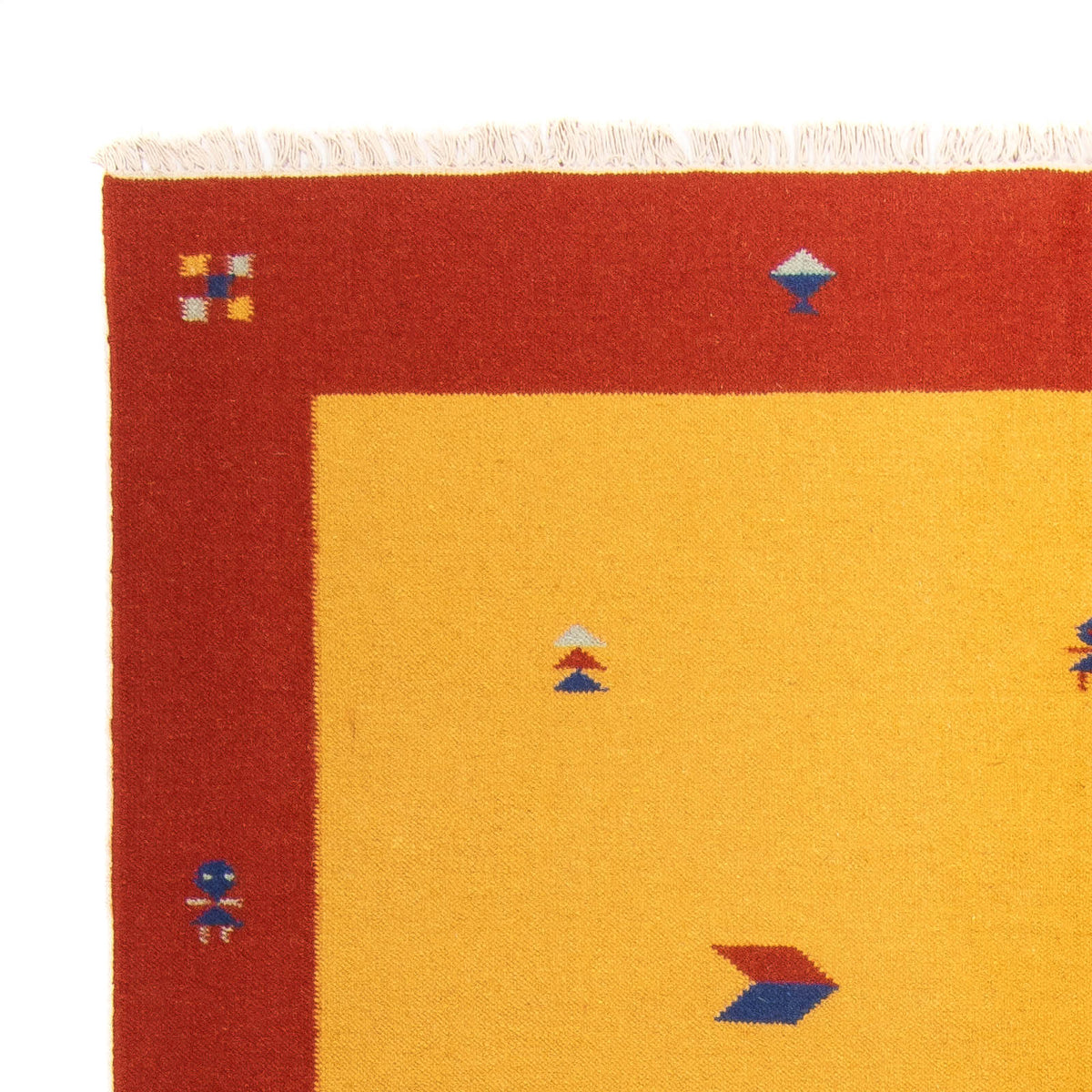 Dywan Kelim - modny - 240 x 170 cm - złoto