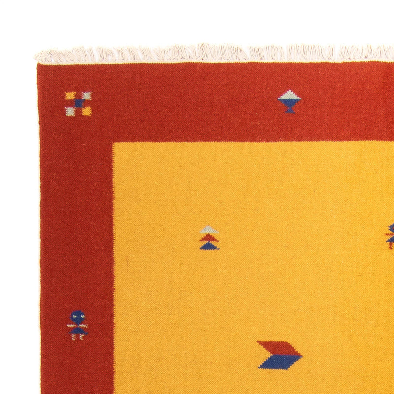 Dywan Kelim - modny - 240 x 170 cm - złoto