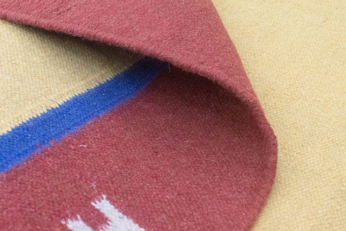 Dywan Kelim - modny - 200 x 140 cm - żółty