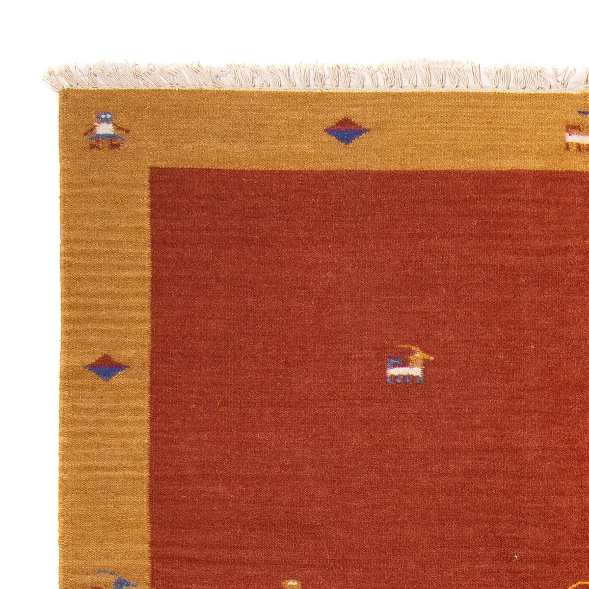 Dywan Kelim - modny - 240 x 170 cm - ciemna czerwień