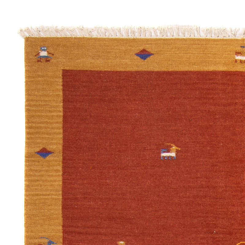 Dywan Kelim - modny - 240 x 170 cm - ciemna czerwień