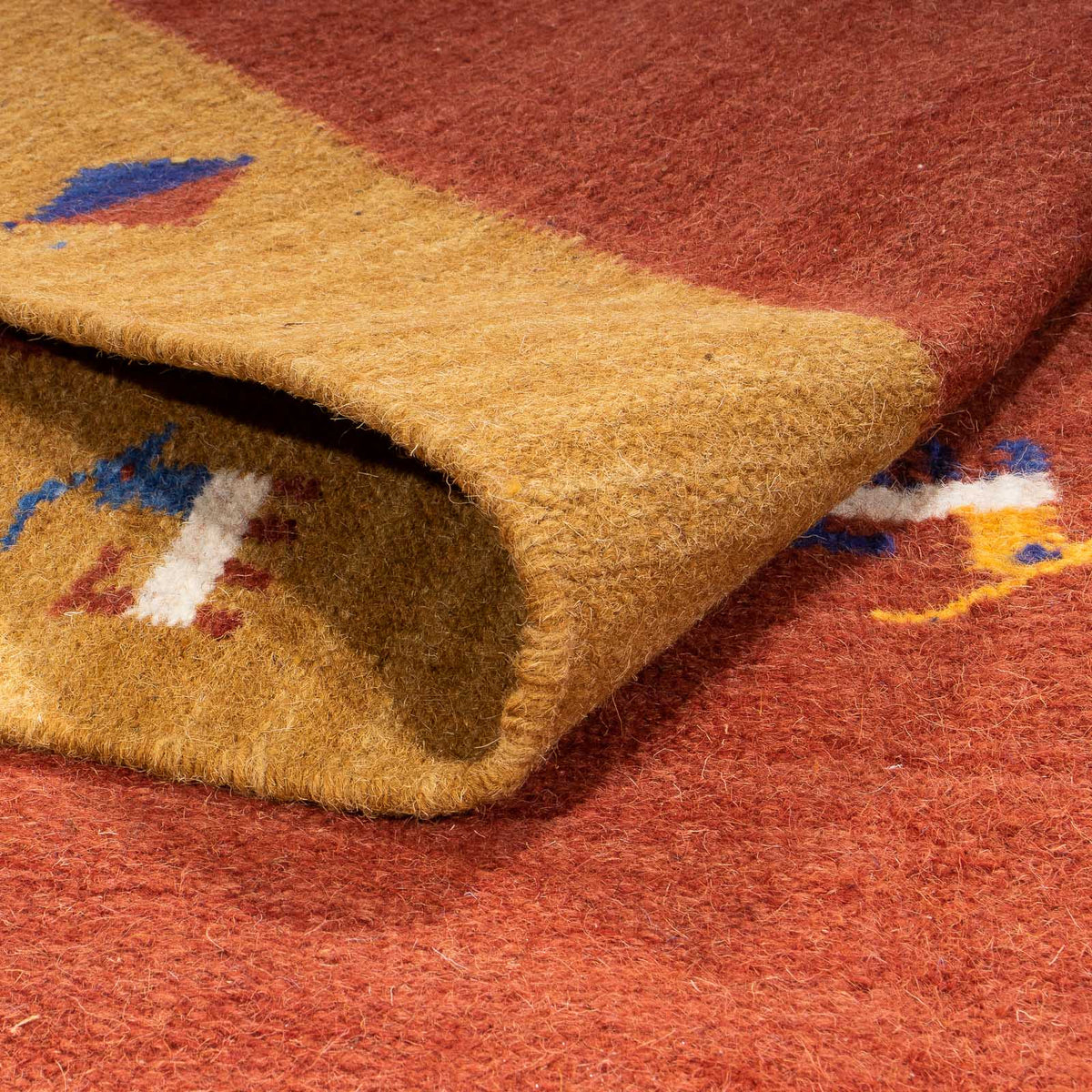 Dywan Kelim - modny - 240 x 170 cm - ciemna czerwień