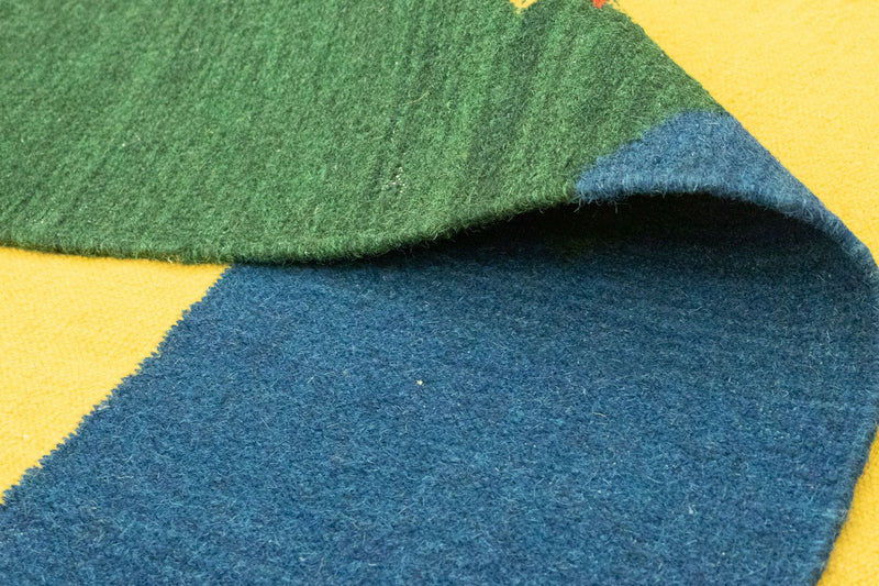 Dywan Kelim - modny - 300 x 200 cm - żółty