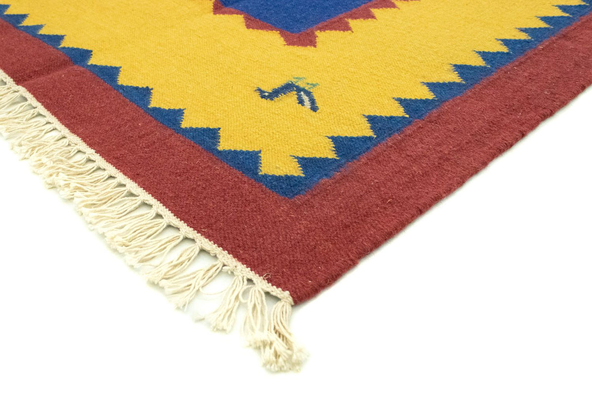 Dywan Kelim - modny - 300 x 200 cm - niebieski