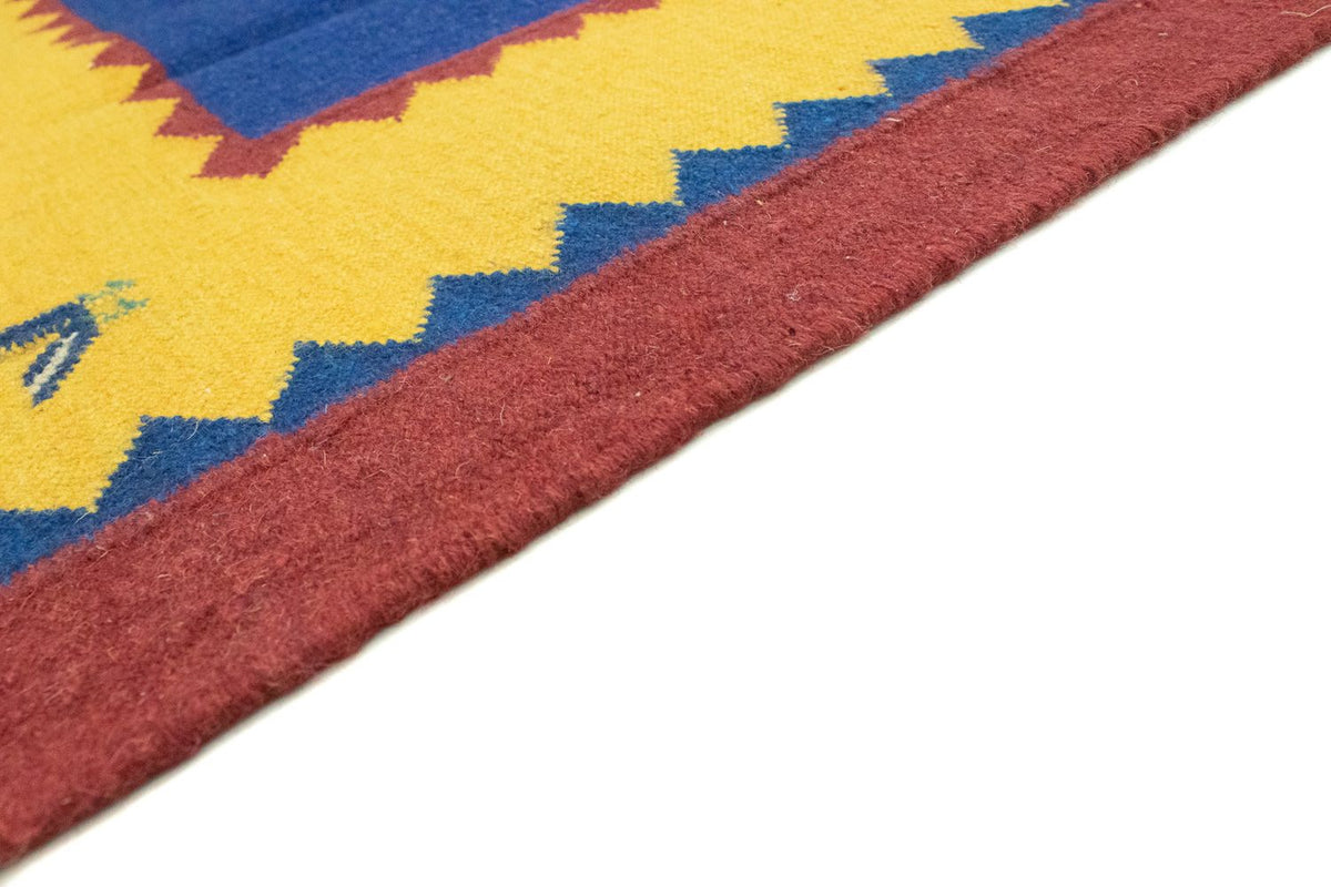 Dywan Kelim - modny - 300 x 200 cm - niebieski