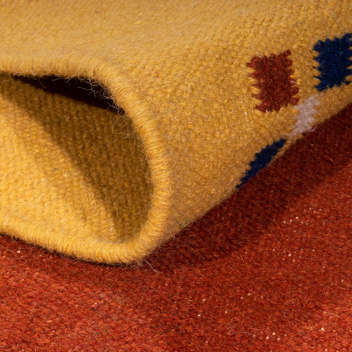 Dywan Kelim - modny - 240 x 170 cm - ciemna czerwień