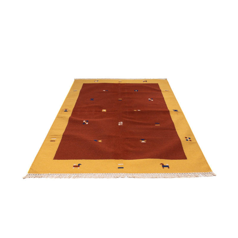 Dywan Kelim - modny - 240 x 170 cm - ciemna czerwień