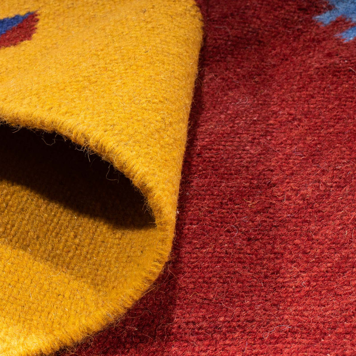 Dywan Kelim - modny - 240 x 170 cm - ciemna czerwień