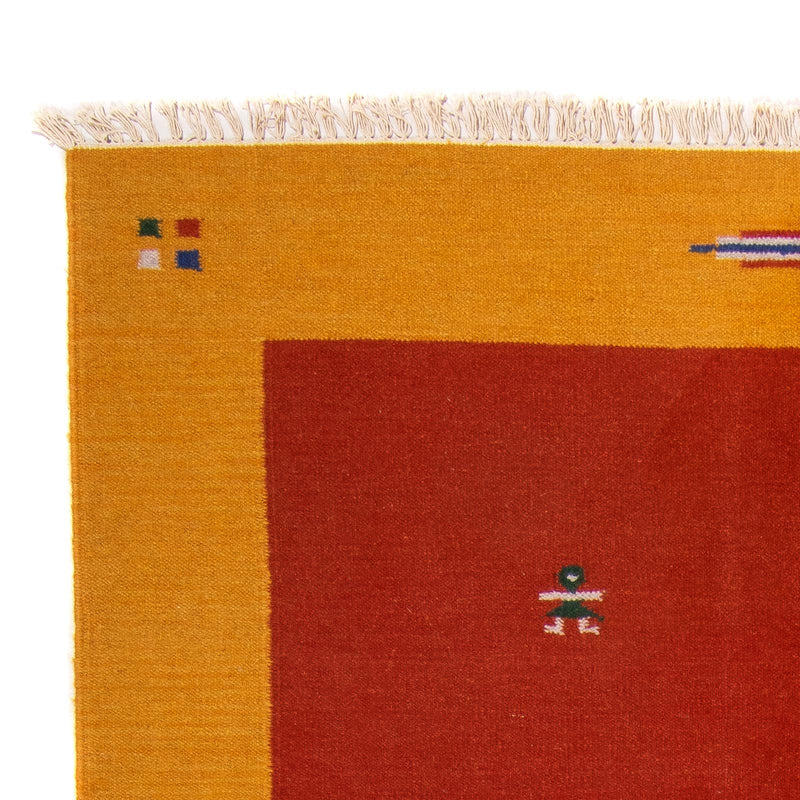 Dywan Kelim - modny - 240 x 170 cm - ciemna czerwień