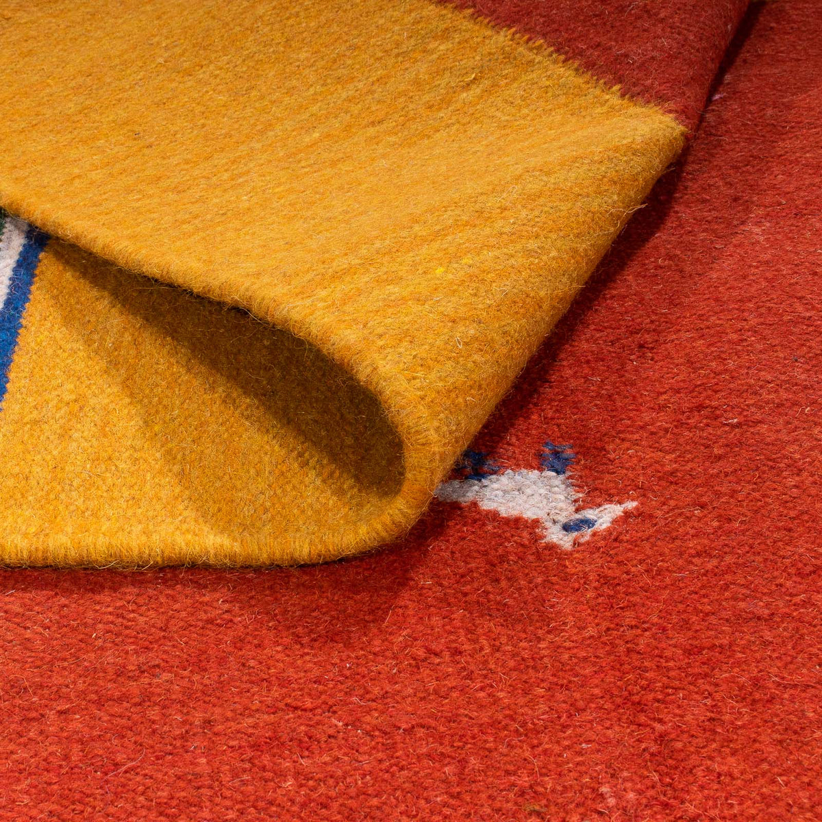 Dywan Kelim - modny - 240 x 170 cm - ciemna czerwień