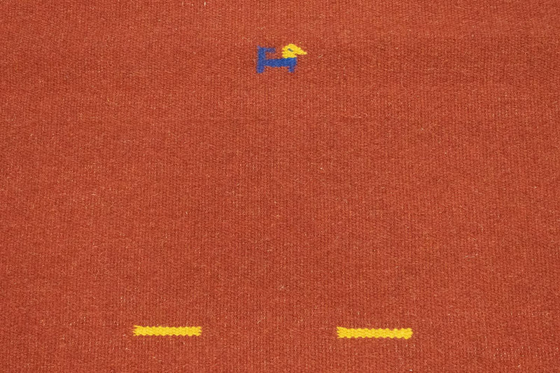 Dywan Kelim - modny - 180 x 120 cm - rdza