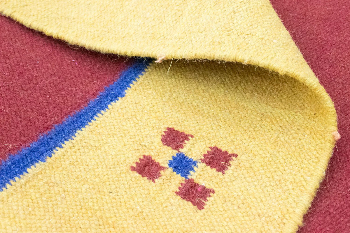 Dywan Kelim - modny - 200 x 140 cm - czerwony