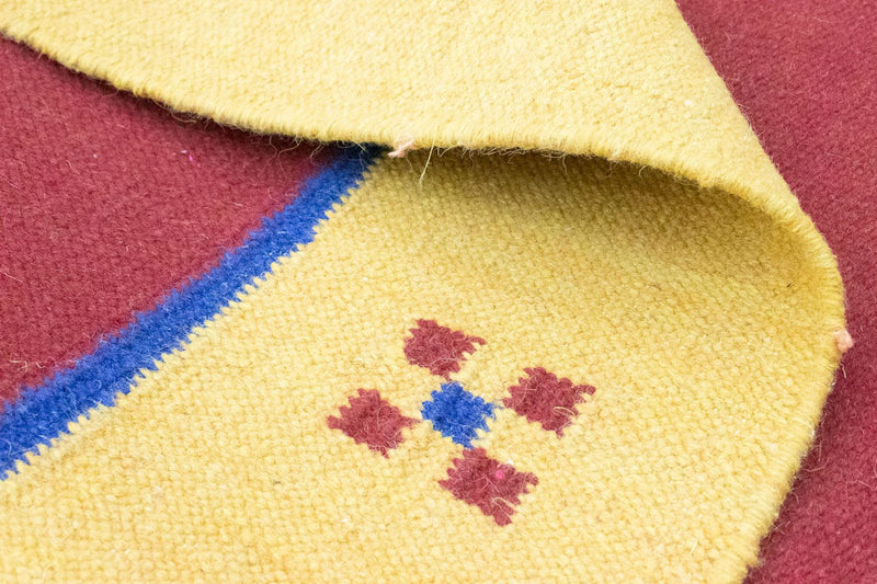 Dywan Kelim - modny - 200 x 140 cm - czerwony