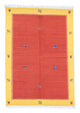 Dywan Kelim - modny - 200 x 140 cm - czerwony
