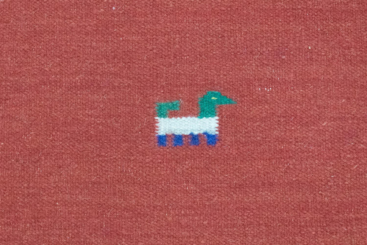 Dywan Kelim - modny - 200 x 140 cm - czerwony