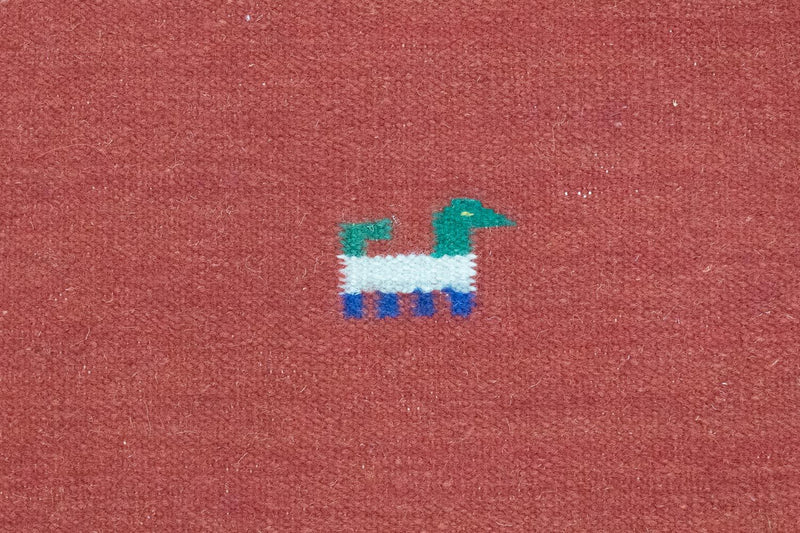 Dywan Kelim - modny - 200 x 140 cm - czerwony