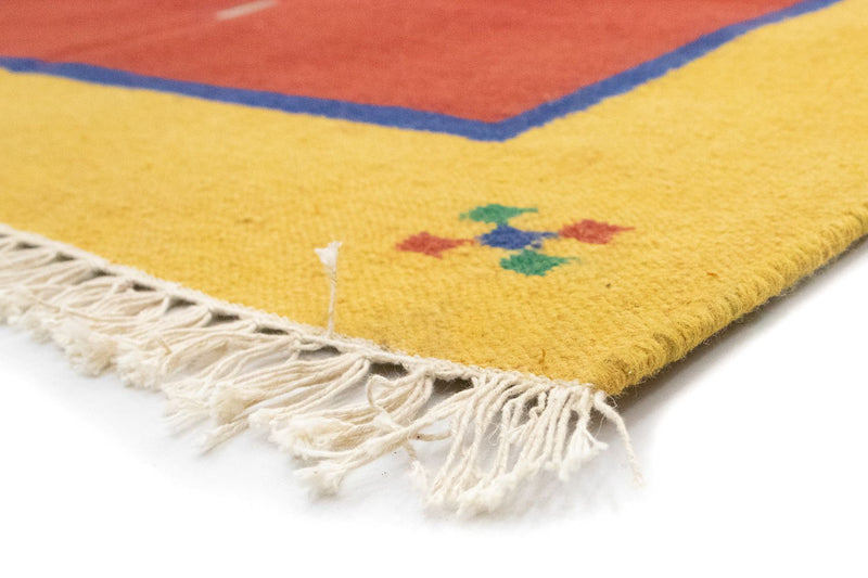 Dywan Kelim - modny - 200 x 140 cm - czerwony