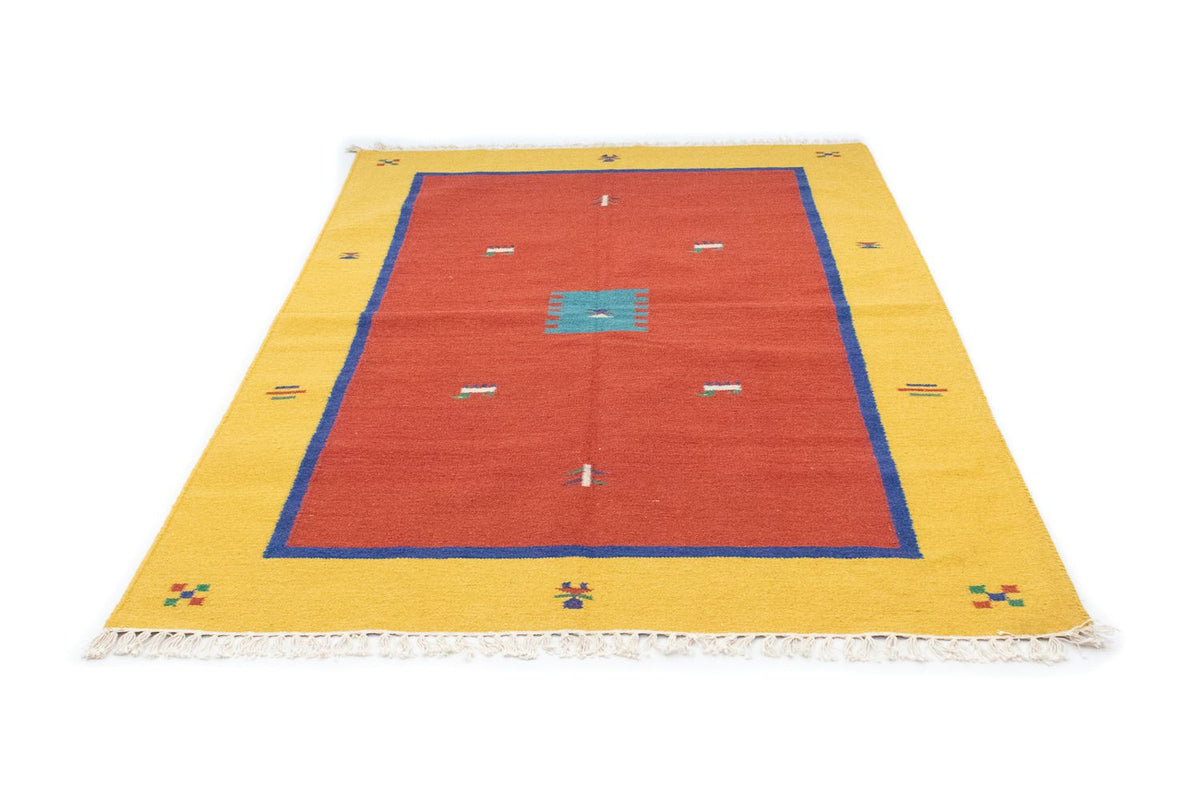 Dywan Kelim - modny - 200 x 140 cm - czerwony