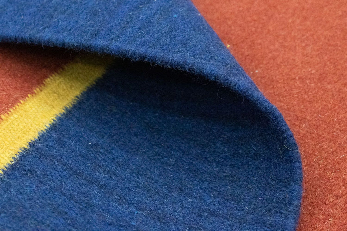 Dywan Kelim - modny - 200 x 140 cm - pomarańczowy