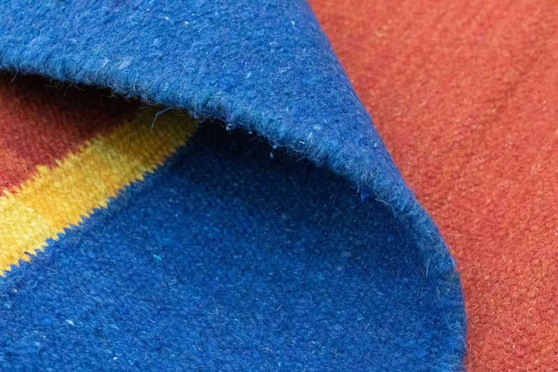 Dywan Kelim - modny - 200 x 140 cm - pomarańczowy