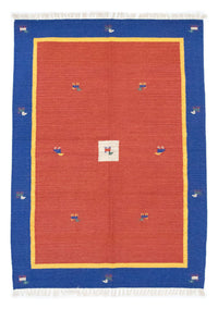 Dywan Kelim - modny - 200 x 140 cm - pomarańczowy