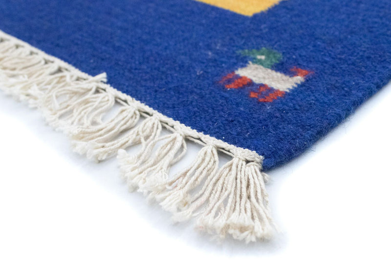 Dywan Kelim - modny - 200 x 140 cm - pomarańczowy