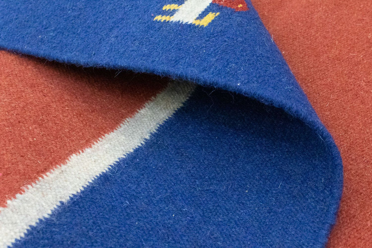 Dywan Kelim - modny - 200 x 140 cm - czerwony