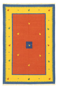 Dywan Kelim - modny - 300 x 200 cm - pomarańczowy