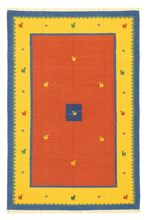 Dywan Kelim - modny - 300 x 200 cm - pomarańczowy