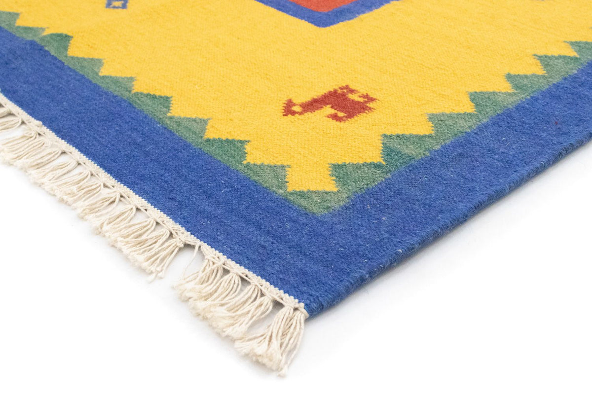 Dywan Kelim - modny - 300 x 200 cm - pomarańczowy