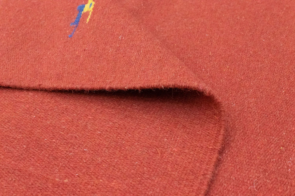 Dywan Kelim - modny - 180 x 120 cm - czerwony